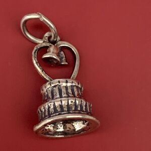 Wedding Cake Sterling Silver Jewelry Charm #love #wedding